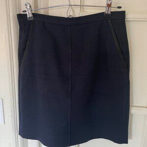 Navy mini skirt A.P.C. via La Garconne